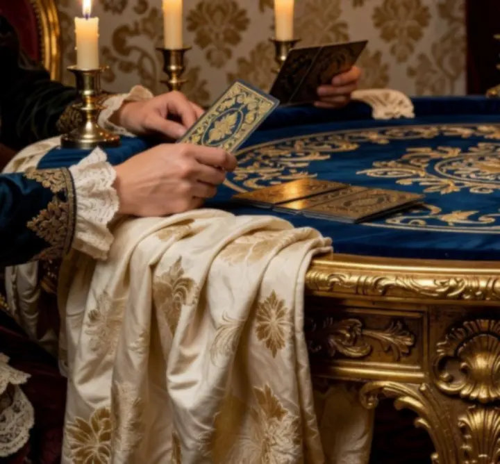 Rococo stół pokerowy z eleganckimi detalami w Widownia Play